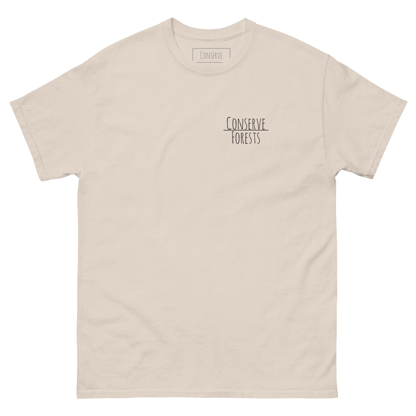 Conserve Forests Words Tee