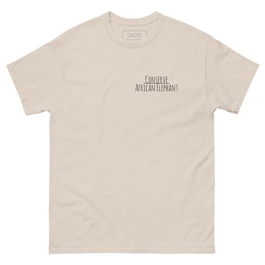 Conserve African Elephant Words Tee