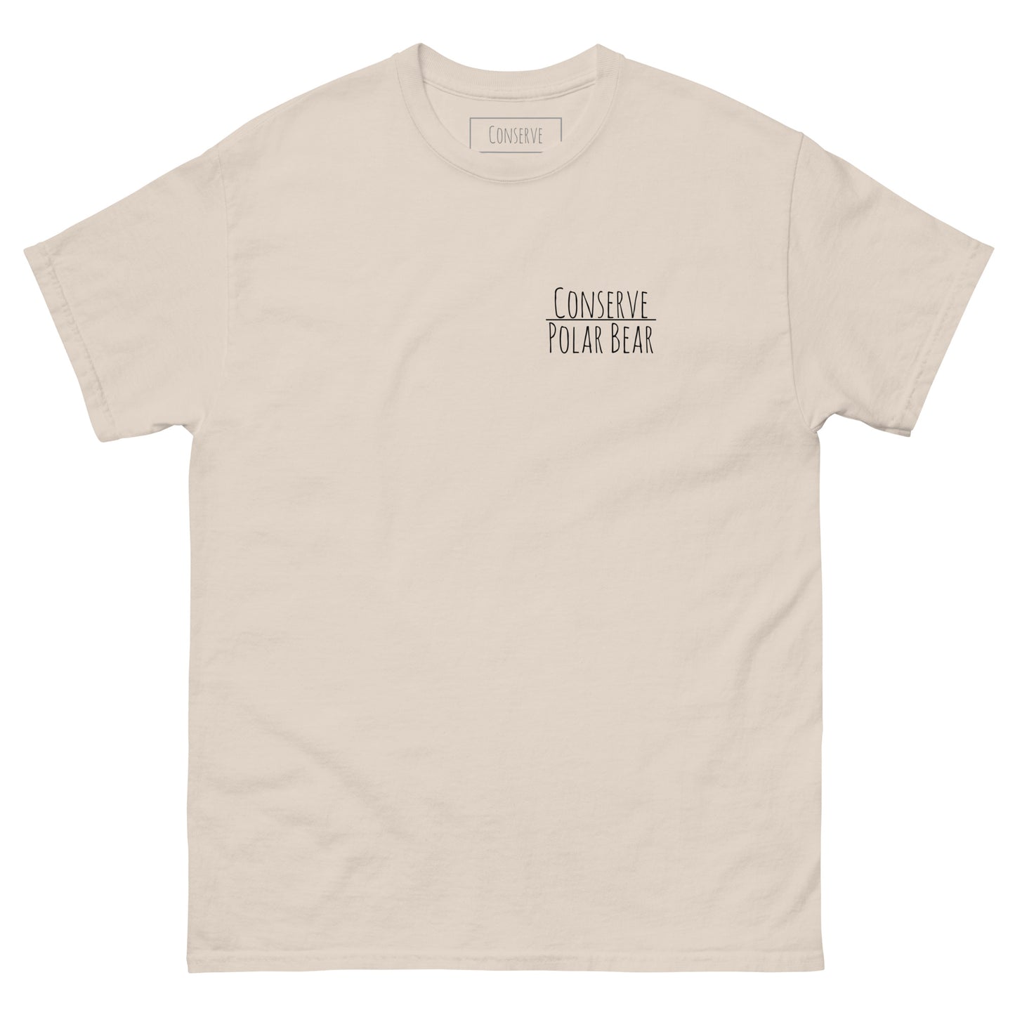 Conserve Polar Bear Words Tee